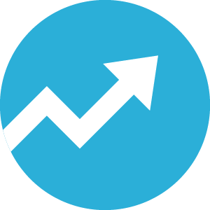 seo icon blue