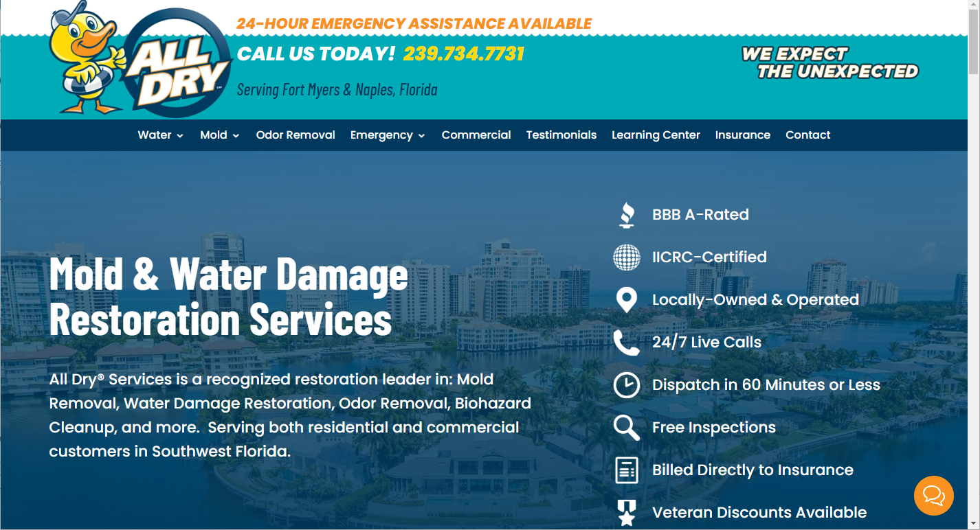 all dry website