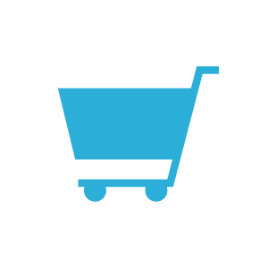 cart icon blue